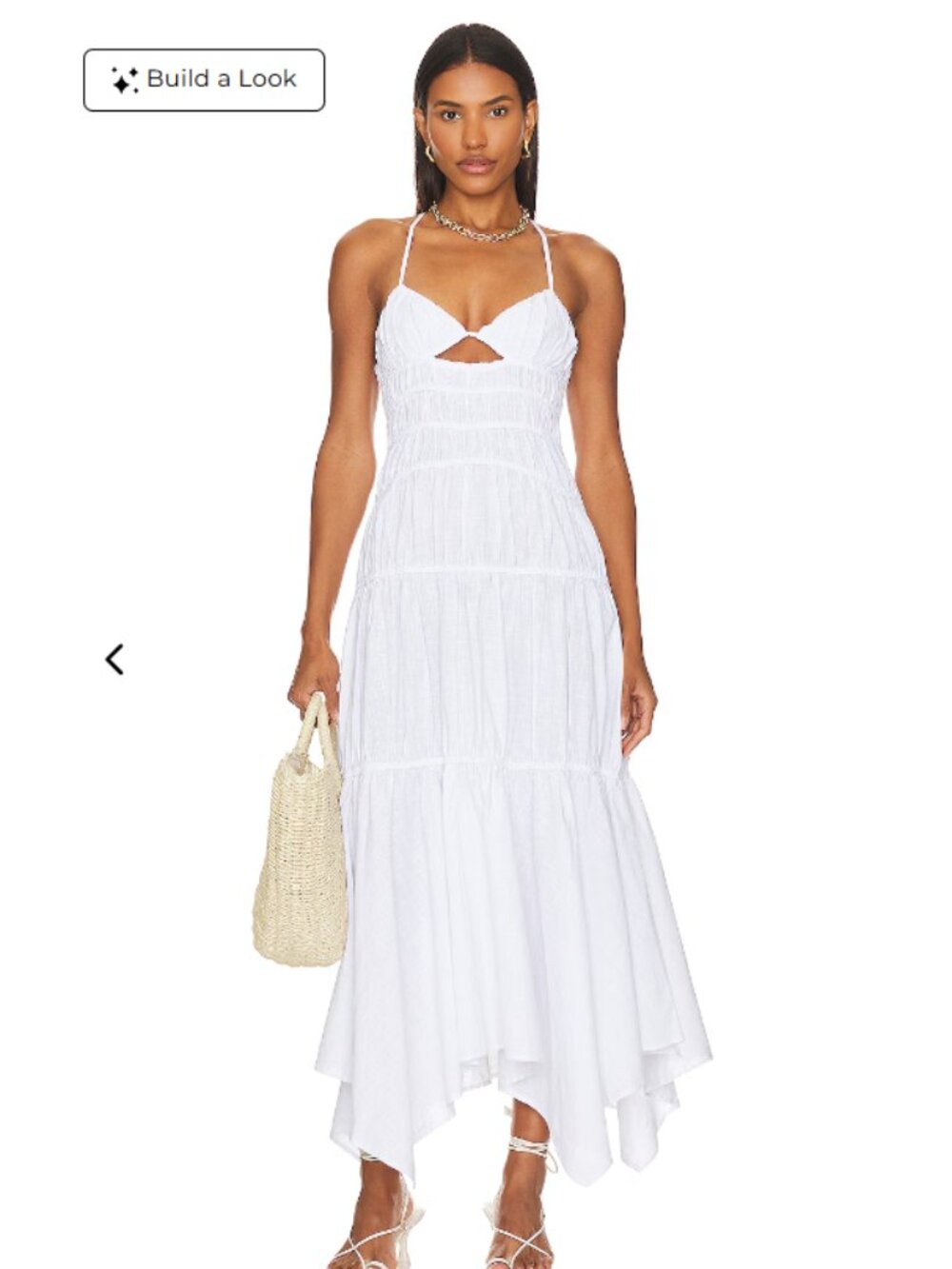 SNDYS Tahlia Dress White Small